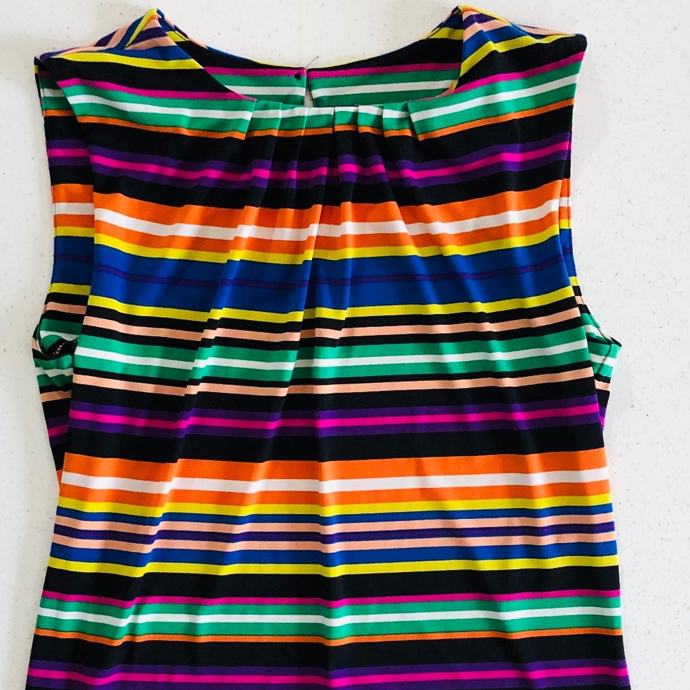 Colorful striped Calvin Klein sleeveless top size small